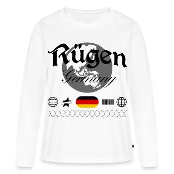 Rügen Germany Streetwear Travel Souvenir - Women's Premium Organic Long Sleeve Shirt - white - Front - Julia (174cm)