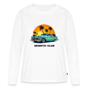 Sunset Cruiser - Frauen Premium Bio Langarmshirt - Weiß - Vorne - Julia (174cm)