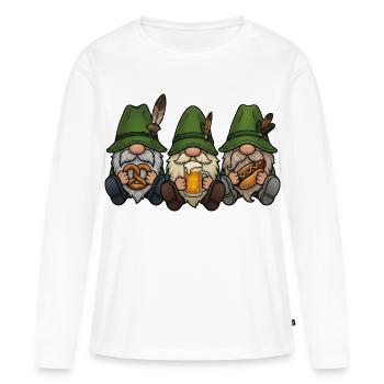 Festival Folklorique des Gnomes Éclipsés Costumes Traditionnels Cadeau de remplacement - T-shirt manches longues Premium bio Femme - blanc - Devant - Julia (174cm)