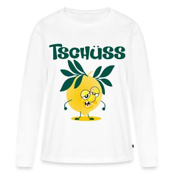 Abschied Jobwechsel Zitrone - Frauen Premium Bio Langarmshirt - Weiß - Vorne - Julia (174cm)