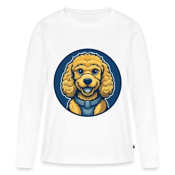 Logo clipart de la mascotte de Kawaii - T-shirt manches longues Premium bio Femme - blanc - Devant - Julia (174cm)