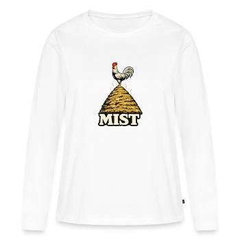 It's all crap! - Women's Premium Organic Long Sleeve Shirt - white - Front - Julia (174cm)