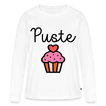 Gâteau Feuilleté - Gâteau Feuilleté - T-shirt manches longues Premium bio Femme - blanc - Devant - Julia (174cm)