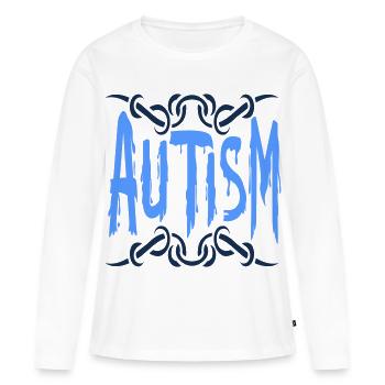Autismus-Spektrum-Störung - Frauen Premium Bio Langarmshirt - Weiß - Vorne - Julia (174cm)