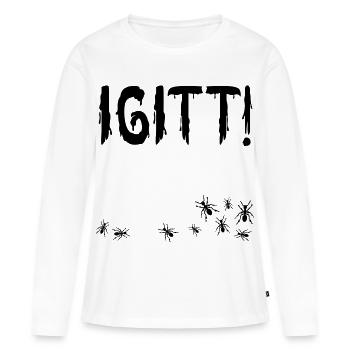 Yuck Ants - Women's Premium Organic Long Sleeve Shirt - white - Front - Julia (174cm)
