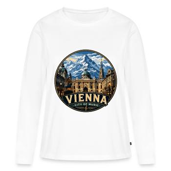 CTY02983 - Frauen Premium Bio Langarmshirt - Weiß - Vorne - Julia (174cm)