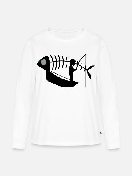 Sternzeichen Fisch - Frauen Premium Bio Langarmshirt - Weiß