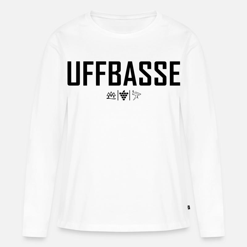 Uffbasse - Frauen Premium Bio Langarmshirt - Weiß