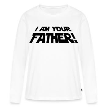 I'm Your Father - T-shirt manches longues Premium bio Femme - blanc - Devant - Julia (174cm)