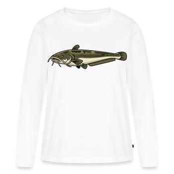 Wels - Frauen Premium Bio Langarmshirt - Weiß - Vorne - Julia (174cm)