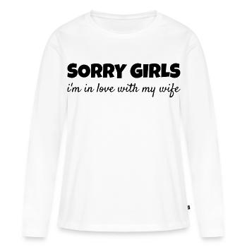 Vergeben Ehemann Stolz Liebesbeweis Romantisch - Frauen Premium Bio Langarmshirt - Weiß - Vorne - Julia (174cm)