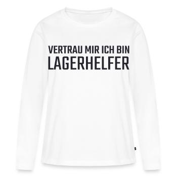 Camp Helper Trust Me - Women's Premium Organic Long Sleeve Shirt - white - Front - Julia (174cm)