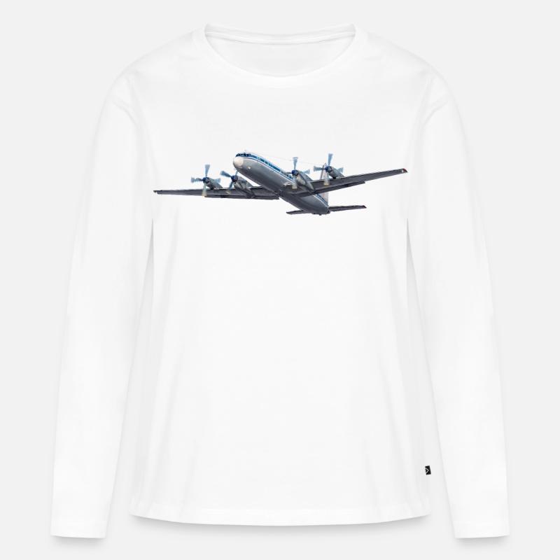 IL-18 - Frauen Premium Bio Langarmshirt - Weiß