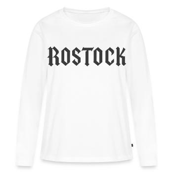 Fracture de Rostock - T-shirt manches longues Premium bio Femme - blanc - Devant - Julia (174cm)