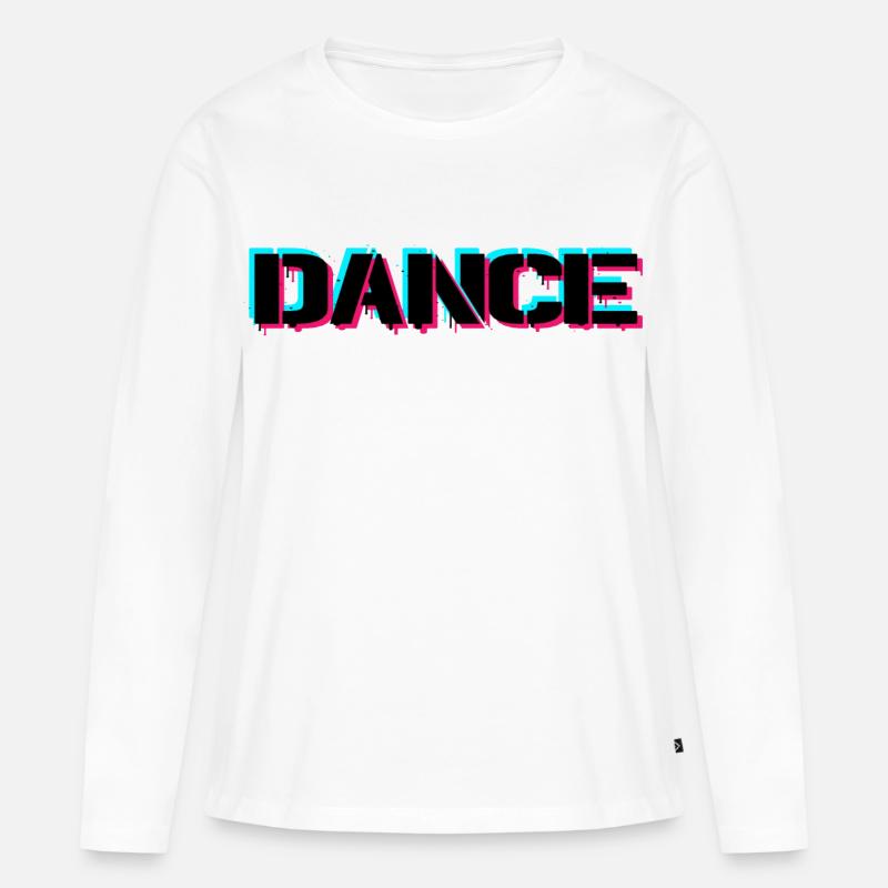 Dance - Frauen Premium Bio Langarmshirt - Weiß