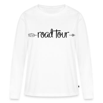 Road Tour - Frauen Premium Bio Langarmshirt - Weiß - Vorne - Julia (174cm)