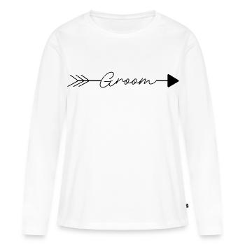Groom - Women's Premium Organic Long Sleeve Shirt - white - Front - Julia (174cm)