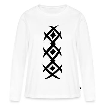 Shirt tattoo - Women's Premium Organic Long Sleeve Shirt - white - Front - Julia (174cm)