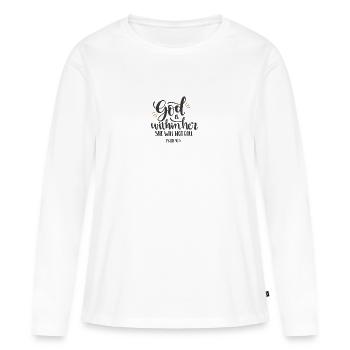 Bible versets de la bible dictons chrétiens jésus dieu - T-shirt manches longues Premium bio Femme - blanc - Devant - Julia (174cm)