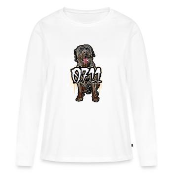 Rottweiler 0711 - Frauen Premium Bio Langarmshirt - Weiß - Vorne - Julia (174cm)