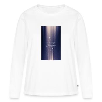 Seek Magic Every Day - Women's Premium Organic Long Sleeve Shirt - white - Front - Julia (174cm)