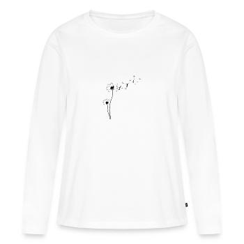 il suffit de s’envoler - T-shirt manches longues Premium bio Femme - blanc - Devant - Julia (174cm)