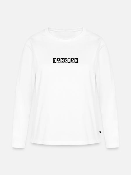 Dankbar - Frauen Premium Bio Langarmshirt - Weiß