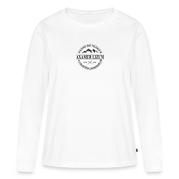 Ski Team Austria Axamer Lizum Winter bl - T-shirt manches longues Premium bio Femme - blanc - Devant - Julia (174cm)