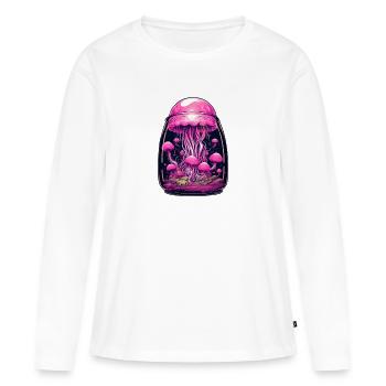 Magic mushroom vessel - Women's Premium Organic Long Sleeve Shirt - white - Front - Julia (174cm)