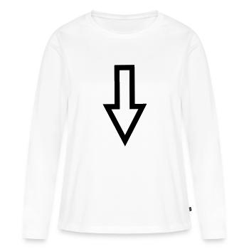 Arrow - Women's Premium Organic Long Sleeve Shirt - white - Front - Julia (174cm)