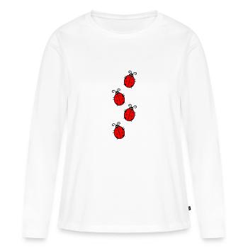 ladybird / ladybug / ladybird - Women's Premium Organic Long Sleeve Shirt - white - Front - Julia (174cm)