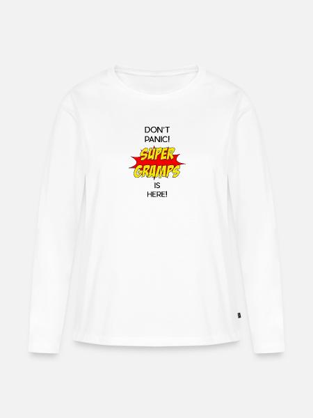 Super Gramps / Super Opa - Frauen Premium Bio Langarmshirt - Weiß