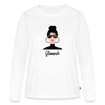 WIFE. DAUGHTER. ADOLESCENT. WOMEN'S DAY - Women's Premium Organic Long Sleeve Shirt - white - Front - Julia (174cm)