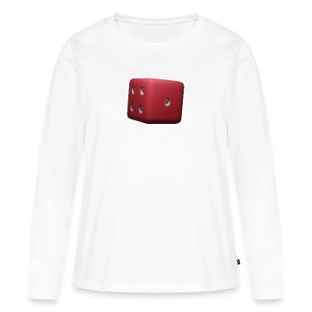 Mourir - T-shirt manches longues Premium bio Femme - blanc - Devant - Julia (174cm)