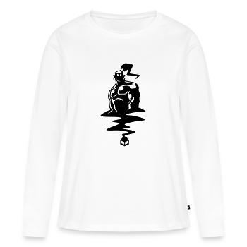 Genie of the Ink Bottle - T-shirt manches longues Premium bio Femme - blanc - Devant - Julia (174cm)