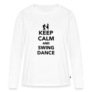 Swing dance - Frauen Premium Bio Langarmshirt - Weiß - Vorne - Julia (174cm)