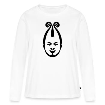 clown - T-shirt manches longues Premium bio Femme - blanc - Devant - Julia (174cm)