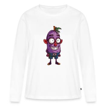 fruit - T-shirt manches longues Premium bio Femme - blanc - Devant - Julia (174cm)
