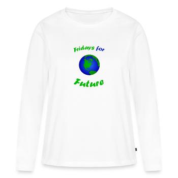 Fridays for Future - Women's Premium Organic Long Sleeve Shirt - white - Front - Julia (174cm)