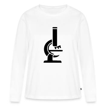 Microscope - Women's Premium Organic Long Sleeve Shirt - white - Front - Julia (174cm)