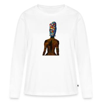 Caribbean Black - Frauen Premium Bio Langarmshirt - Weiß - Vorne - Julia (174cm)