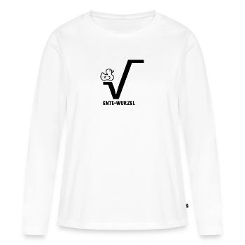Duck Root - Women's Premium Organic Long Sleeve Shirt - white - Front - Julia (174cm)