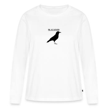MERLE - T-shirt manches longues Premium bio Femme - blanc - Devant - Julia (174cm)