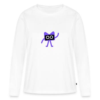 Kodee Kotlin Maskottchen - Frauen Premium Bio Langarmshirt - Weiß - Vorne - Julia (174cm)