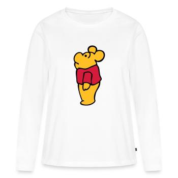 Bärchen (b) - Frauen Premium Bio Langarmshirt - Weiß - Vorne - Julia (174cm)