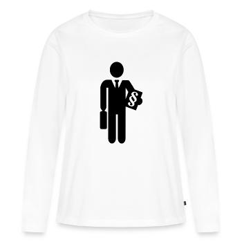 Anwalt - Frauen Premium Bio Langarmshirt - Weiß - Vorne - Julia (174cm)