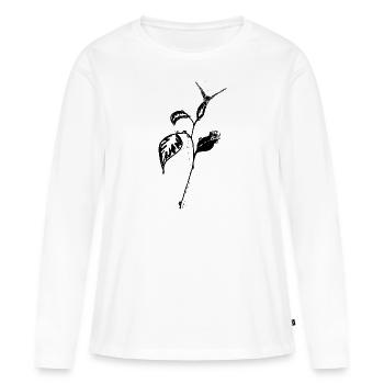 Vie - T-shirt manches longues Premium bio Femme - blanc - Devant - Julia (174cm)