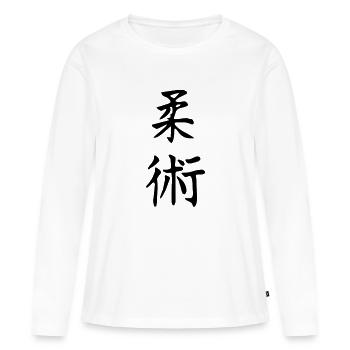 jujutsu - Frauen Premium Bio Langarmshirt - Weiß - Vorne - Julia (174cm)