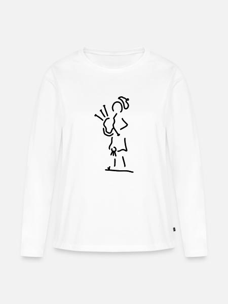 schotte aus schottland - Frauen Premium Bio Langarmshirt - Weiß