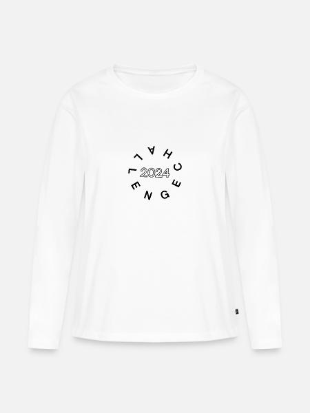 Challenge 2024 - Frauen Premium Bio Langarmshirt - Weiß
